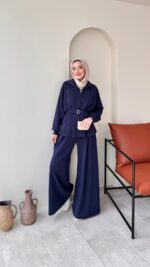 Zerda Kemerli Premium Oyşo Takım - Lacivert