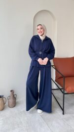 Zerda Kemerli Premium Oyşo Takım - Lacivert - Görsel 3