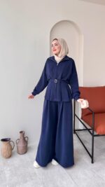 Zerda Kemerli Premium Oyşo Takım - Lacivert - Görsel 4