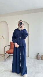 Zerda Kemerli Premium Oyşo Takım - Lacivert - Görsel 6