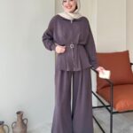 Zerda Kemerli Premium Oyşo Takım - Kahverengi