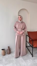 Zerda Kemerli Premium Oyşo Takım - Bej - Görsel 5