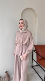 Zerda Kemerli Premium Oyşo Takım - Bej - Görsel 8