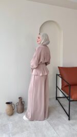 Zerda Kemerli Premium Oyşo Takım - Bej - Görsel 9