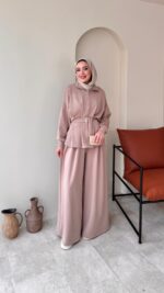 Zerda Kemerli Premium Oyşo Takım - Bej - Görsel 10