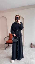 Zerda Kemerli Premium Oyşo Takım - Siyah - Görsel 3