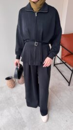 Zerda Kemerli Premium Oyşo Takım - Siyah - Görsel 5