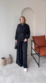 Zerda Kemerli Premium Oyşo Takım - Siyah - Görsel 6