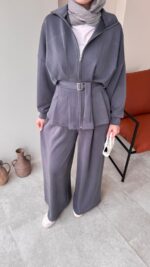 Zerda Kemerli Premium Oyşo Takım - Antrasit - Görsel 3