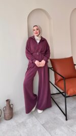 Zerda Kemerli Premium Oyşo Takım - Mürdüm - Görsel 7