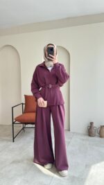 Zerda Kemerli Premium Oyşo Takım - Mürdüm - Görsel 9