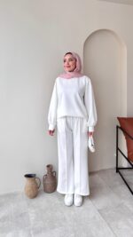 Siva Oyşo Takım - Beyaz - Görsel 3