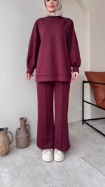 Siva Oyşo Takım - Bordo - Görsel 3