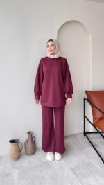 Siva Oyşo Takım - Bordo - Görsel 4