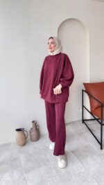 Siva Oyşo Takım - Bordo - Görsel 7