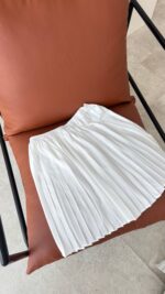 Piliseli Etek İçlik - Beyaz (ön Sipariş) - Görsel 2