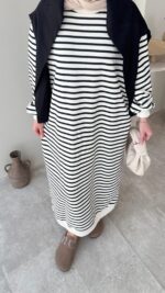 Misra Basic Elbise - Siyah - Görsel 7