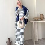 Misra Basic Elbise - Mavi