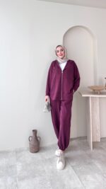 Herme Salaş Oyşo Takım - Mürdüm - Görsel 3