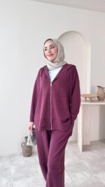 Herme Salaş Oyşo Takım - Mürdüm - Görsel 6