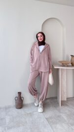 Herme Salaş Oyşo Takım - Bej - Görsel 2