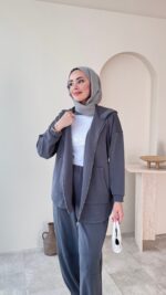 Herme Salaş Oyşo Takım - Antrasit - Görsel 7