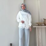 Lunar Taşlı Pantalon - Gri