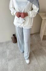 Lunar Taşlı Pantalon - Gri - Görsel 8