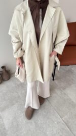 Dinar Tasarım Trenç - Bej - Görsel 4