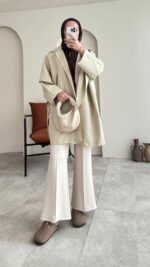 Dinar Tasarım Trenç - Bej - Görsel 7