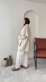 Dinar Tasarım Trenç - Bej - Görsel 8