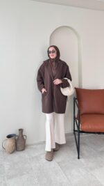 Dinar Tasarım Trenç - Kahverengi