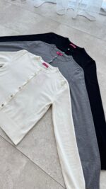 Viril Merserize Hırka - Siyah - Görsel 7