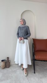 Viril Merserize Hırka - Gri