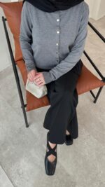 Viril Merserize Hırka - Gri - Görsel 9