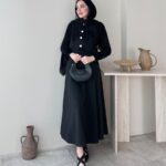 Esle Angora Hırka - Siyah