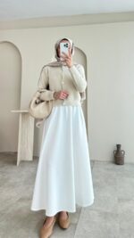 Esle Angora Hırka - Taş - Görsel 5