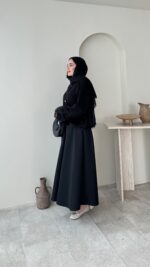 Mono Kürklü Hırka - Siyah - Görsel 2