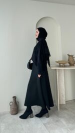 Besa Angora Hırka - Siyah - Görsel 5