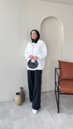 Pola Hırka - Beyaz