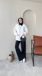 Pola Hırka - Beyaz - Görsel 2