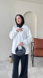 Pola Hırka - Beyaz - Görsel 5