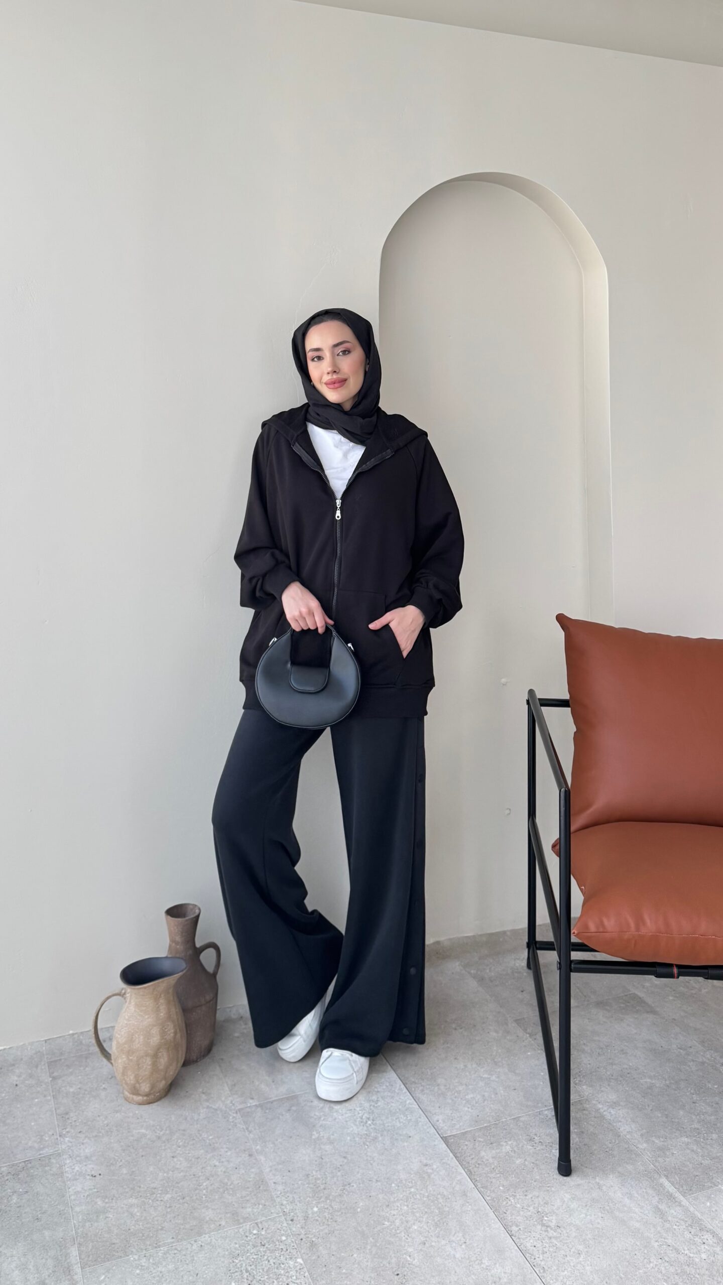 image_1950-1846.jpg Pola Hırka - Siyah - Görsel 1