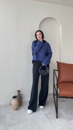 Bushu Basic Tişört - Lacivert - Görsel 3