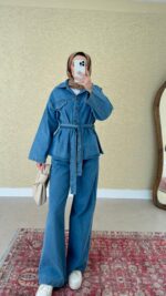 Dina Kot Takım - Mavi - Görsel 5