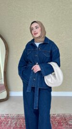 Dina Kot Takım - Lacivert - Görsel 3