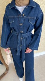 Dina Kot Takım - Lacivert - Görsel 7