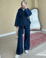 Dina Kot Takım - Lacivert - Görsel 9