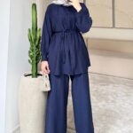 Kemerli Krinkıl Takım - Lacivert