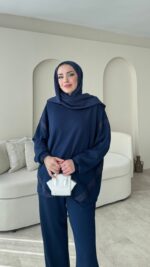 Mihri Şeritli Oyşo Takım - Lacivert - Görsel 5